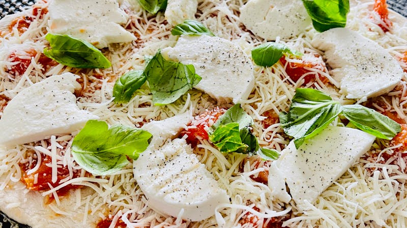 Pasta carbonara catering dish from Marcos